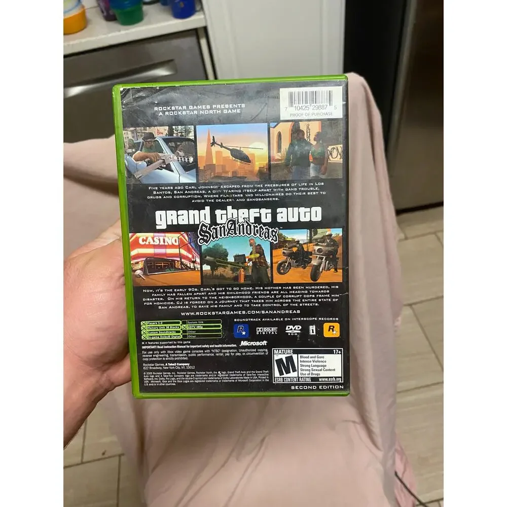 Grand Theft Auto: San Andreas (Microsoft Xbox, 2005) CIB